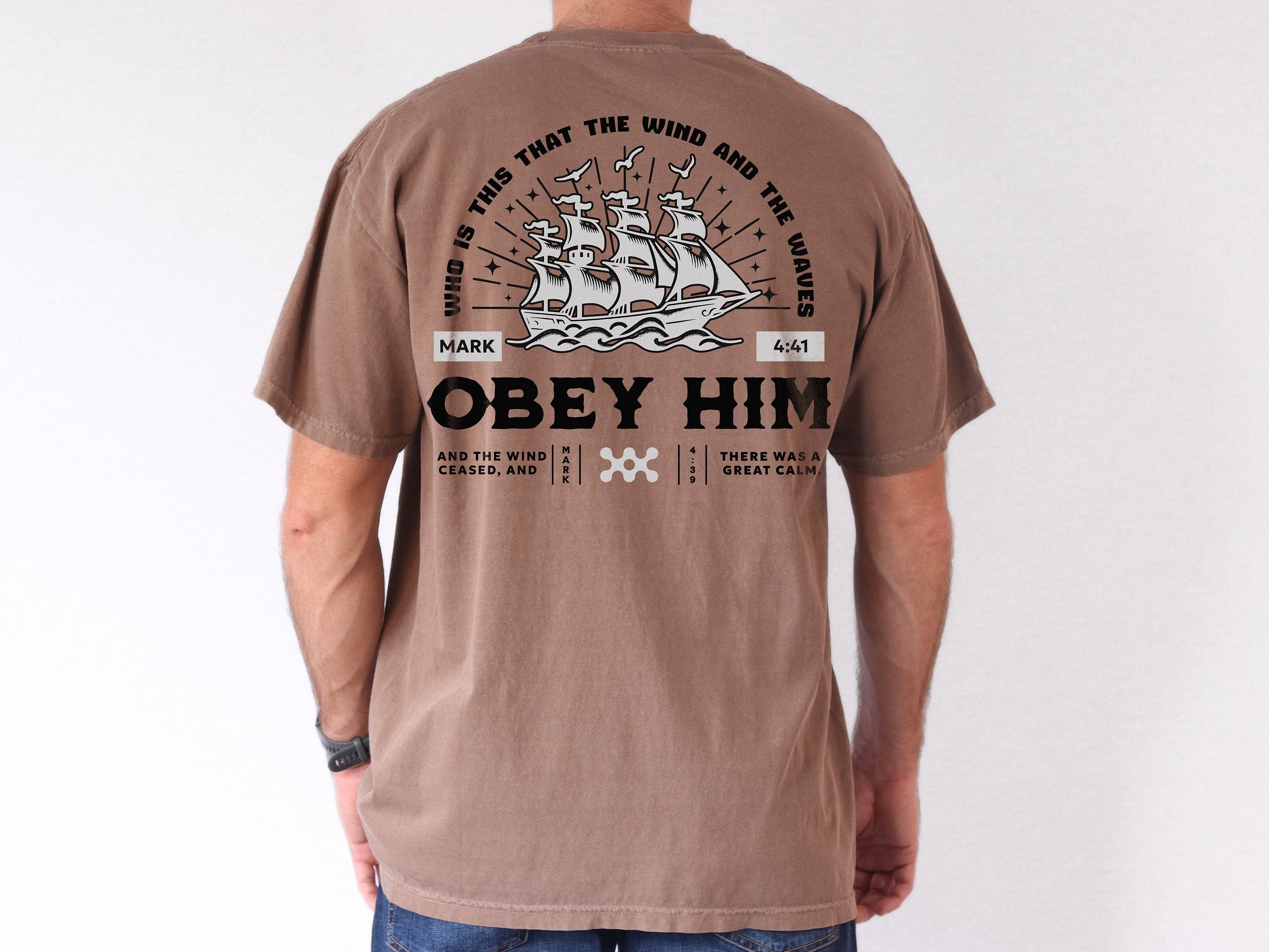 Mens Christian Shirt Christianity Gift for Him, Bible Verse Shirt Christian Clothing,Father's Day Gift, TShirt Religious Faithful Gifts for Dad Religious Shirt